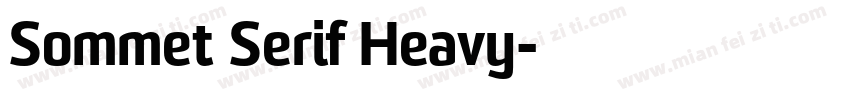 Sommet Serif Heavy字体转换